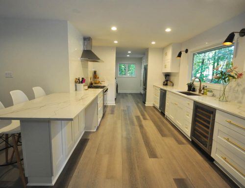 Modern Kitchen with Bamboo Flooring